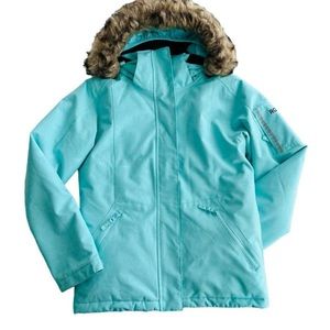 Girls Ski fur trim jacket